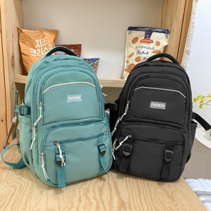 Fashion <b>Backpack</b> For Girls Large Capacity Laptop Compartment <b>School</b> Education <b>Black</b> - Product Image 4