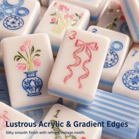 Conçu pour les rassemblements et les cadeaux, cet ensemble de mahjong chic à la française allie des tuiles en acrylique brillantes avec un style et un charme parisiens raffinés.