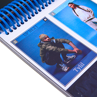 Carnet A5 personnalisé en cuir PU et tissu, reliure à anneaux, imperméable, cadeau d'entreprise pour usage promotionnel