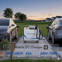 Cargador Rápido para Vehículos Eléctricos de Corriente Continua, Móvil y Fijo, 30kW |   Alta Eficiencia del 95%, Energía Trifásica para Automóviles, Autobuses y Vehículos de Logística