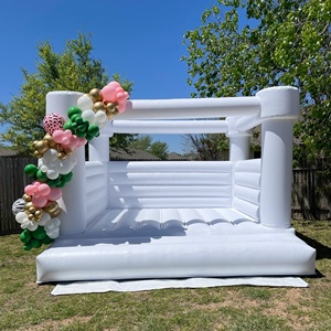 <span class=keywords><strong>Château</strong></span> <span class=keywords><strong>gonflable</strong></span> Zhenmei blanc avec toboggan pour enfants, idéal pour les fêtes de mariage en extérieur - Product Image 4