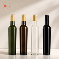 Bouteilles en verre vides de 750 ml pour huile d'olive, avec bouchon verseur compte-gouttes, pour huile de cuisson