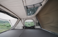 Tente de toit en toile imperméable pour l'été en ABS à coque dure avec poteau en aluminium pour le camping et la voiture.