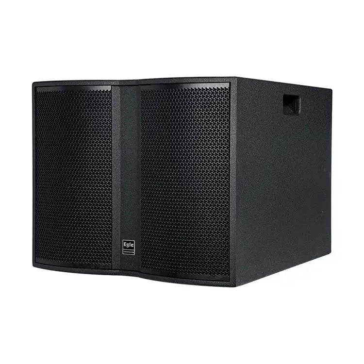 Altavoz de audio profesional de dispersión acústica omnidireccional de 18 pulgadas de gran potencia caja de subwoofer de suelo súper bajo de 18 pulgadas