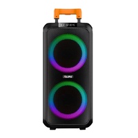 2x10 inç woofers büyük güç ses şarj edilebilir bafle parti ses kutusu arabası hoparlör
