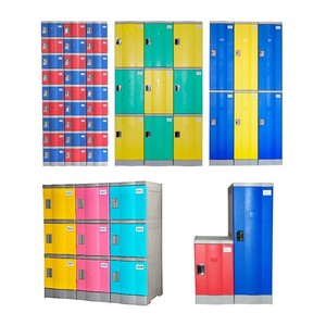 casier <span class=keywords><strong>vestiaire</strong></span> en plastique ABS de rangement pour piscine/ école/ gymnase <span class=keywords><strong>6</strong></span> portes - Product Image 2