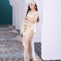 Costume de danse orientale de haute qualité avec de magnifiques paillettes pour les spectacles de danse