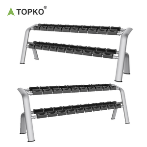 Topko ชั้นวางดัมเบล<span class=keywords><strong>3</strong></span>ชั้นสำหรับประหยัดพื้นที่10คู่ใช้งานหนักโซลูชันการจัดเก็บความจุสูง - Product Image 1