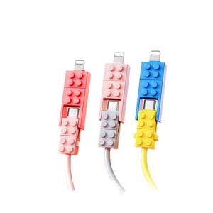 Cable de datos de carga rápida 4 en 1 Micro USB para teléfonos móviles Huawei, Apple, Oppo, en colores rosa, azul, amarillo y naranja, de 0.5m, 1m y 2m, de silicona. - Product Image 2