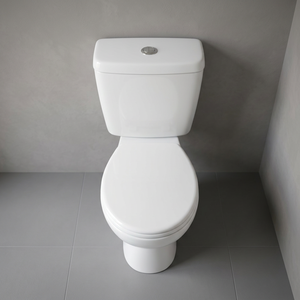 Asiento de inodoro de dos piezas para armario de agua, cubierta de asiento de plástico, accesorios de accesorios, conjunto completo de India Morvi - Product Image 1