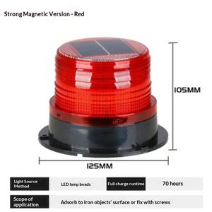 Luz de Emergencia LED de 12V con Imán para Autobuses Escolares, Camiones, Vehículos de Ingeniería, Compatible con Vehículos de 12-80V - Product Image 3