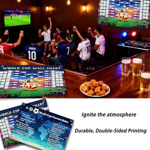 Póster del Horario Mundial, Mercancía Mundial, Impresión a Doble Cara, Sin Arrugas, Impermeable, Borrable, Horario del Torneo <span class=keywords><strong>de</strong></span> <span class=keywords><strong>Fútbol</strong></span> 2026 - Product Image 3
