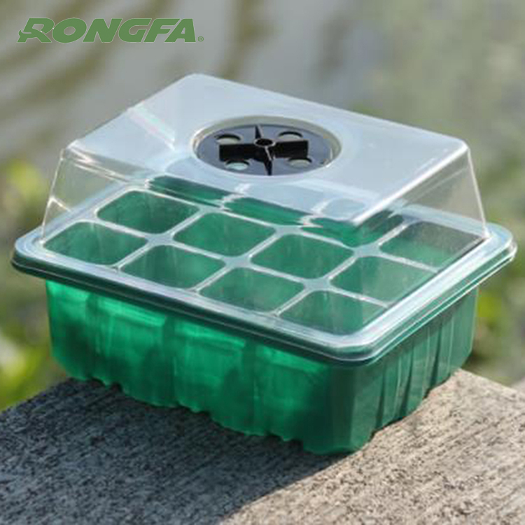 Seedling Black Plastic Plant Tray Grown
