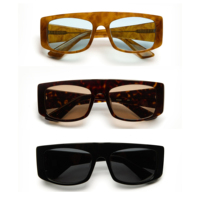 Lunettes de soleil polarisées rectangulaires LBAshades Fashion, protection UV400, logo personnalisé, lunettes de soleil en acétate de qualité supérieure pour femmes et hommes