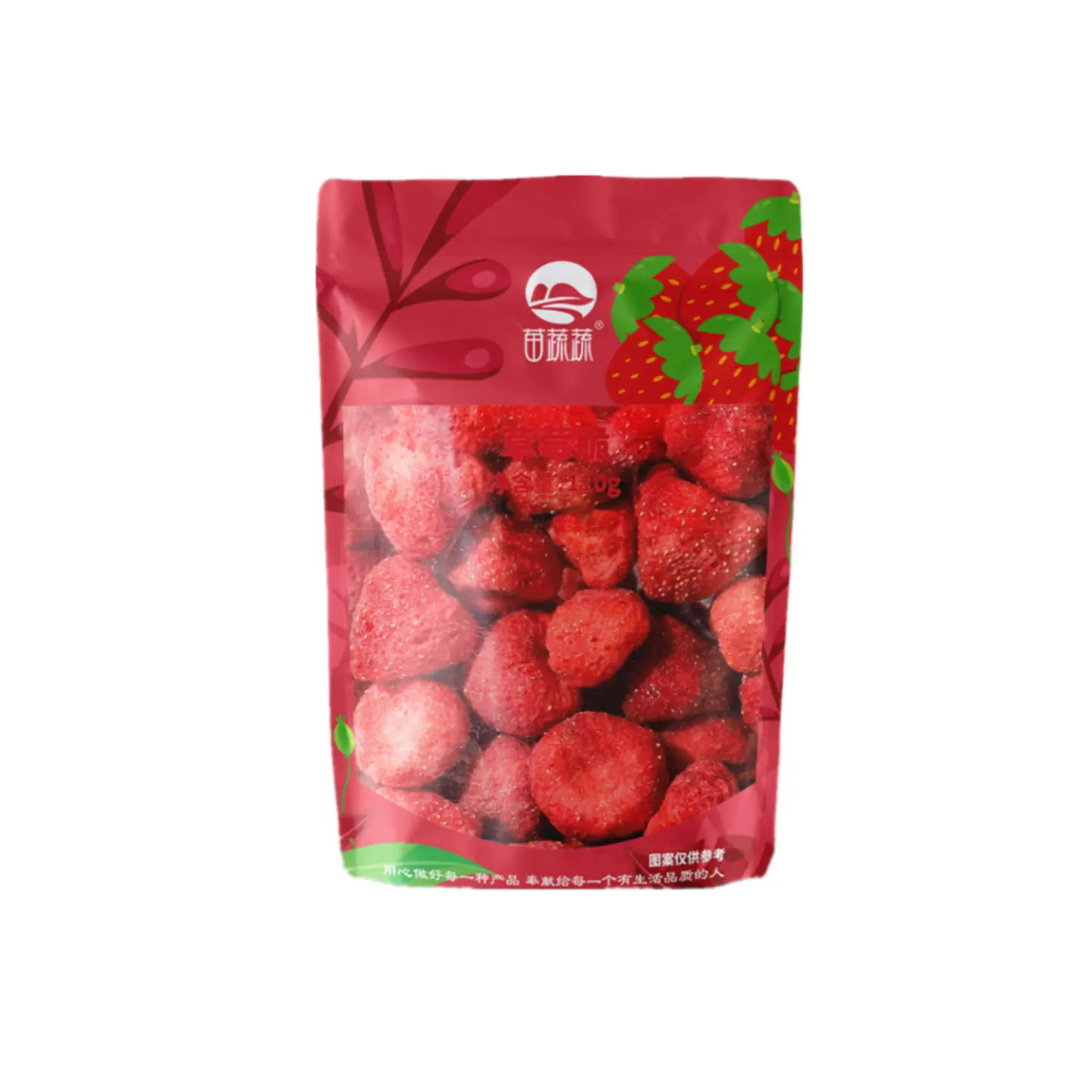 GT 25gram produk trending buah kering strawberry beku kering barang baru 2024 apel kering buah kering ekspor