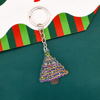 NASNAK Porte-clés pendentif en acrylique motif dessin animé de Noël, souvenir en plastique, cadeau pour étudiants et promotions commerciales, vente en gros
