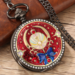 Nuovo Orologio al Quarzo con Cassa in Lega <span class=keywords><strong>di</strong></span> Zinco 47mm, Design Anime <span class=keywords><strong>Sailor</strong></span> <span class=keywords><strong>Moon</strong></span> Usagi Tsukino con Bacchetta Magica in Resina, Orologio da Tasca con Quadrante Grande - Product Image 4