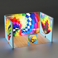 Mur d'exposition extensible sans outils 6m en aluminium, support modulaire portable en tissu tendu pour stand de salon professionnel