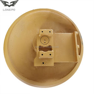 ชุดล้อไอดเลอร์หน้าสำหรับรถขุดรุ่น R60 LG60 YC60 วัสดุ 50Mn/40MnB ผิวเรียบ ผลิตด้วยกรรมวิธีการตีขึ้นรูปและหล่อ - Product Image 4