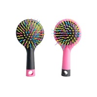 Massage du cuir chevelu coiffure anti-statique en forme de S peigne à dents miroir conception belle apparence peut être accroché à la maison coussin d'air peigne