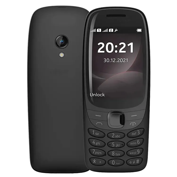 Wholesale 2G Feature phone second hand used phone button keyboard mobile phone 6310 2021