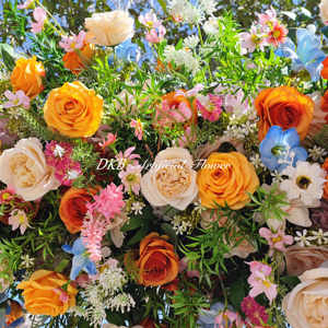 Artificial Flower Factory Low Price Wholesale Colorful Flower Arch for Party Event Stage Wedding Decoration - Product Image 3