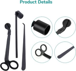 กรรไกรตัดไส้เทียนสีดำพร้อมโลโก้สั่งทำขายส่ง - Product Image 4