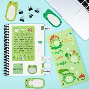 Set de Cuadernos Espirales con Diseño de Rana y Varias Combinaciones de Dibujos Animados, Encuadernado en Espiral, Regalo para Estudiantes - Product Image 3