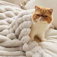 Couverture King Size pour lit-Couvertures confortables super douces pour femmes, grande couverture polaire mignonne pour filles