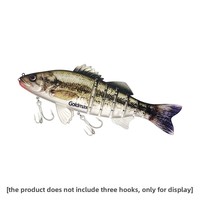 Leurre de pêche multi-articulé 7 segments 380mm 450g, robuste, imprimé en 3D, coulant, en ABS, pour achigan, brochet, muskie, tête de serpent