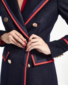 Blazer de <span class=keywords><strong>Mujer</strong></span> de Alta Gama, 100% Lana Merino y Cachemira, Tela Italiana, Traje de <span class=keywords><strong>Mujer</strong></span> de Fábrica, Ropa de <span class=keywords><strong>Mujer</strong></span>, Traje Personalizado - Product Image 4