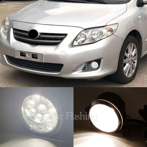 Faros Antiniebla LED para Toyota Corolla 2007 2008 2009 2010, Cubierta <span class=keywords><strong>de</strong></span> <span class=keywords><strong>Faro</strong></span> Antiniebla, Rejilla, Bisel, Cables, Interruptor, <span class=keywords><strong>Faro</strong></span> Delantero H11 - Product Image 1