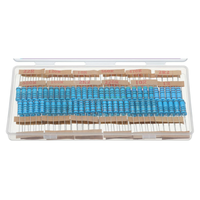 25 valeurs = 125PCS 2 W Kit d'assortiment de résistances à film métallique de 1 Ohm à 1M Ohm 2 Watt 1% Résistances