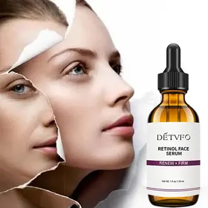 Vente en gros de soins de la peau coréens anti-âge acide hyaluronique niacinamide vitamine C E soins de la peau blanchiment du visage sérum Rentinol