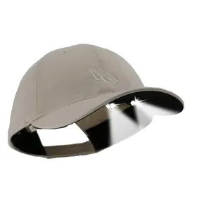 Promocional qualidade superior personalizado camping baseball cap fabricante LED cap
