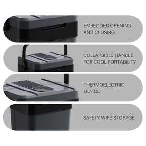 24L xe Tủ đông AC 230V điện mát hộp DC 12V xe Tủ lạnh di động tủ lạnh nhiệt điện mát và ấm hơn - Product Image 6