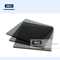 Verre flotté isolant teinté noir de 3 mm, 4 mm, 5 mm, 6 mm, 8 mm pour fenêtres, portes et bâtiments industriels