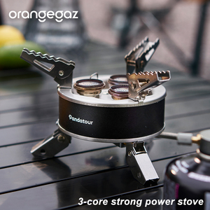 <span class=keywords><strong>Estufa</strong></span> <span class=keywords><strong>de</strong></span> Camping Portátil Plegable <span class=keywords><strong>de</strong></span> Alta Potencia y Resistente al Viento con 3 Quemadores para Senderismo, Picnic y Viajes en Auto - Product Image 3