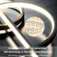 Lustres LED linéaires modernes noir mat/blanc pour la maison et le bureau, luminaires suspendus à intensité variable, construction en fer et silicone