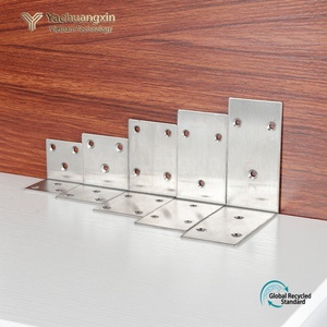 Outils de quincaillerie, connecteur plat en acier inoxydable en forme de L pour la construction - Product Image 3