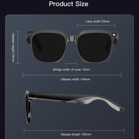 Gafas Inteligentes con IA Avanzada y Cámara de 8MP, Traducción en Tiempo Real, Reconocimiento de Imágenes por IA, Videollamadas, Audio Bluetooth