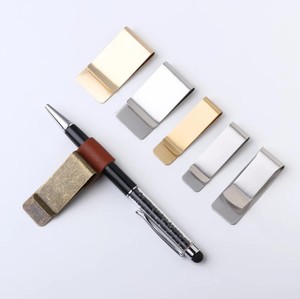 Porte-stylo en cuir PU et acier inoxydable avec logo personnalisé du fabricant, couleur et taille sur mesure pour usage de bureau - Product Image 6