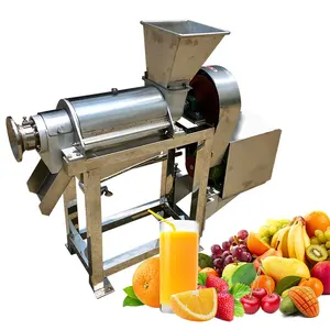 Extractor de jugo de procesamiento de melón de frutas y verduras de calabaza comercial Extractor de jugo en espiral Máquina para hacer jugo