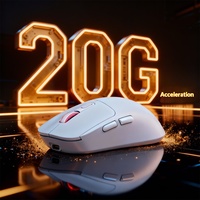 Ratón Inalámbrico Ligero Tri-Modo para Juegos, Ratón Ergonómico RGB con Cable 2.4G para PC de Escritorio y Deportes Electrónicos