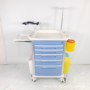 Medical ABS Multi-Function Hospital <b>Trolley</b> With Drawer And Bucket For Operating Room And Emergency Use - Product Image 5