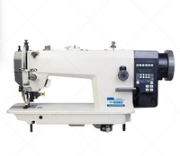 Nouvelle machine à coudre industrielle à plat entièrement automatique haute vitesse pour cuir, bagages, vêtements, avec fonction de découpe synchrone