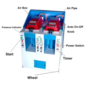 Máquina Automática para Fabricación de Calzado HOFUJNG, Controlada por PLC, Presión de Aire, Doble Estación, Tipo Cubierta, Máquina de Prensado y Fijación de Suelas - Product Image 4