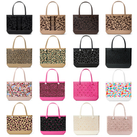 Sac de plage portable tendance en EVA à ouverture supérieure, grande capacité, imperméable, lavable, durable, pour femme, idéal pour les voyages en extérieur, la piscine et l'été