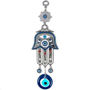 Ornement de tenture murale Hamsa en métal coloré - Product Image 3