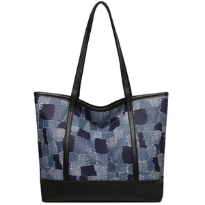 Piattaforma cinese Logo del supermercato modello Shopping Bag fornitore d'oro Trolley in poliestere con fodera in tela di cuoio borse - Product Image 1